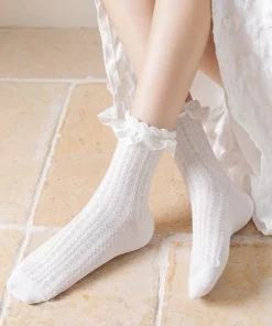 Tất vớ cao cổ nữ đính nơ Jengiang