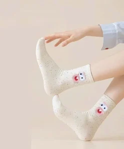 Vớ nữ cổ cao đôi màu